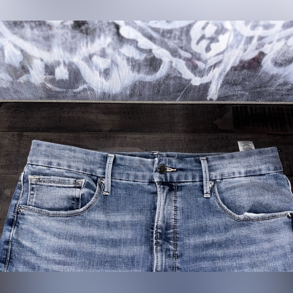 Good American Good Waist Jeans Size 15 Chew Hem Ankle Skinny GWCCH075T Distres‌‌ - Picture 10 of 12